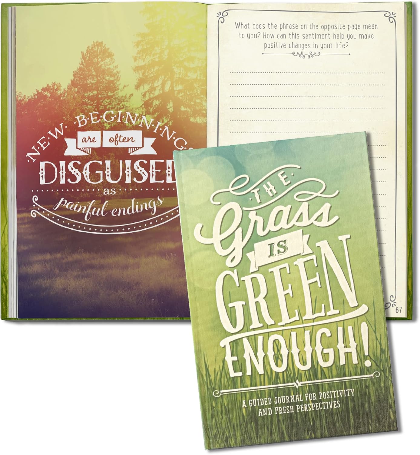 Guided Positivity Journal by Studio Oh! The Grass is