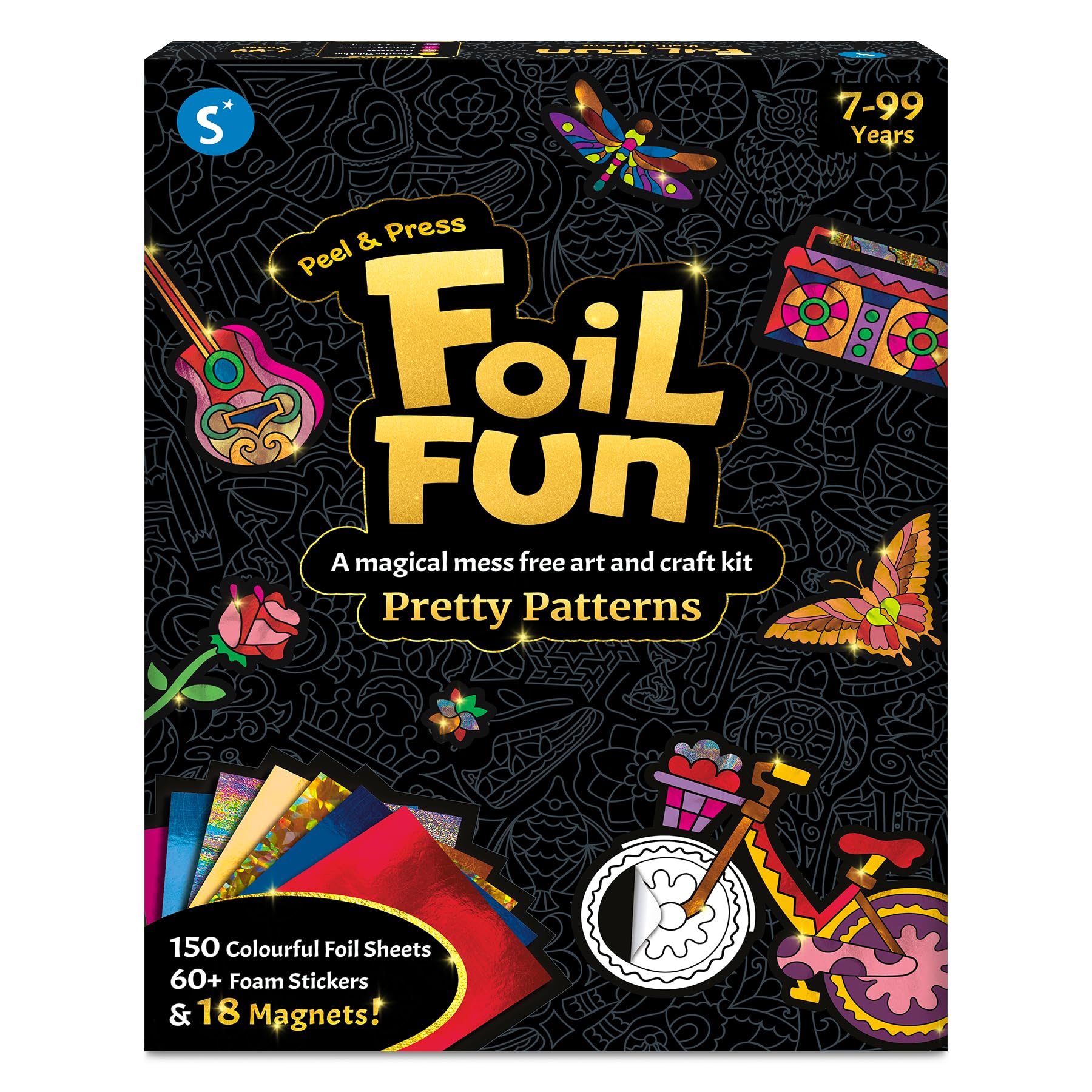 Skillmatics Art & Craft Activity - Foil Fun Pretty Patterns, Mess-Free Art, Magnets & Supplies, DIY Colorful Creative Activity, Craft Kits, Gifts for Kids, Teens, Adults, Families (B0D5LQPK1R) Amazon Price History, Amazon Price Tracker
