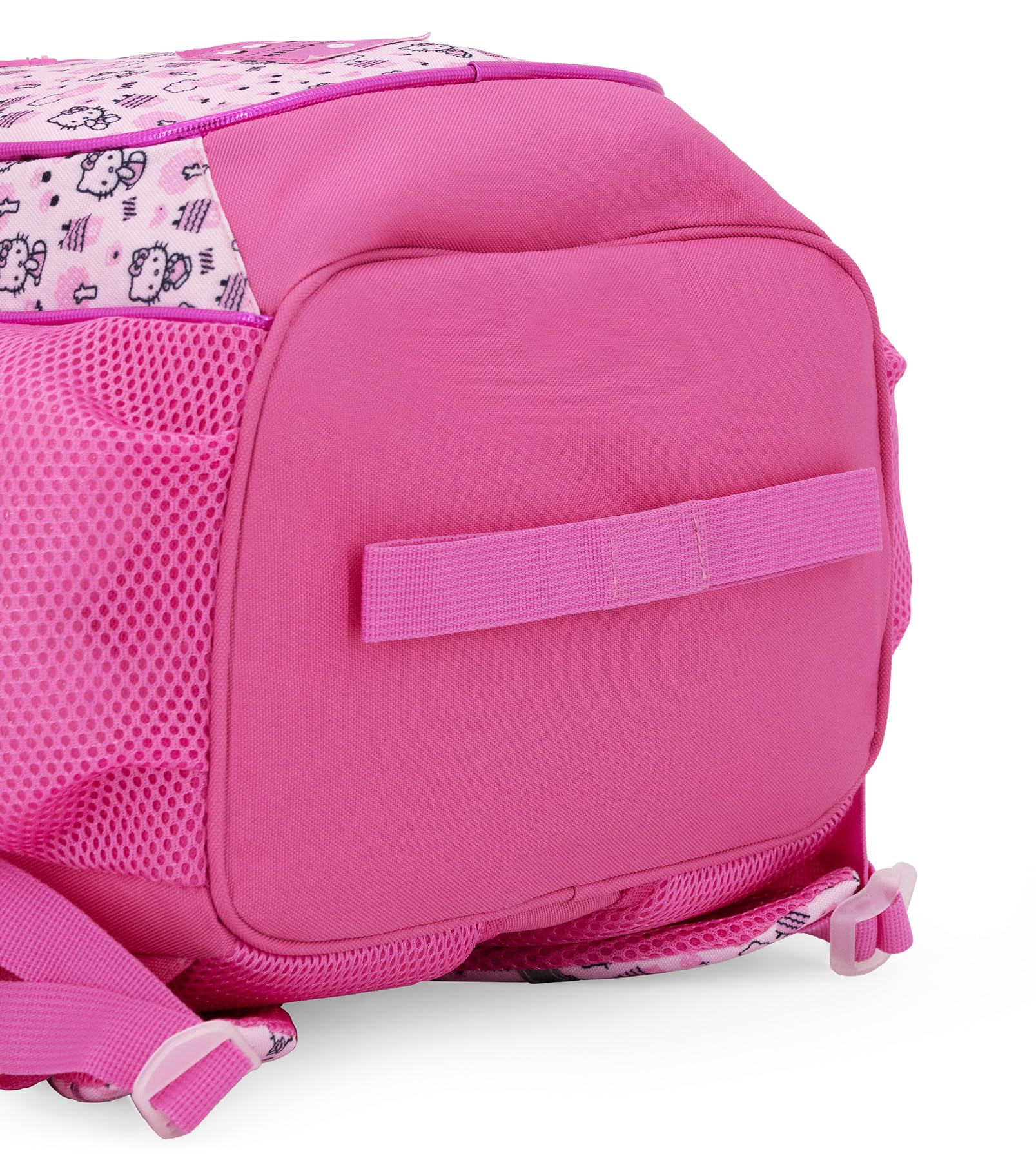 Clondo Zaino Trolley Scuola Bambini con Carrello Rimovibile – Ergonomico, 33x43x15 cm, Tasche Porta Borraccia, Spallacci Imbottiti – Ideale per Elementari e Viaggio (Hello Kitty 26)