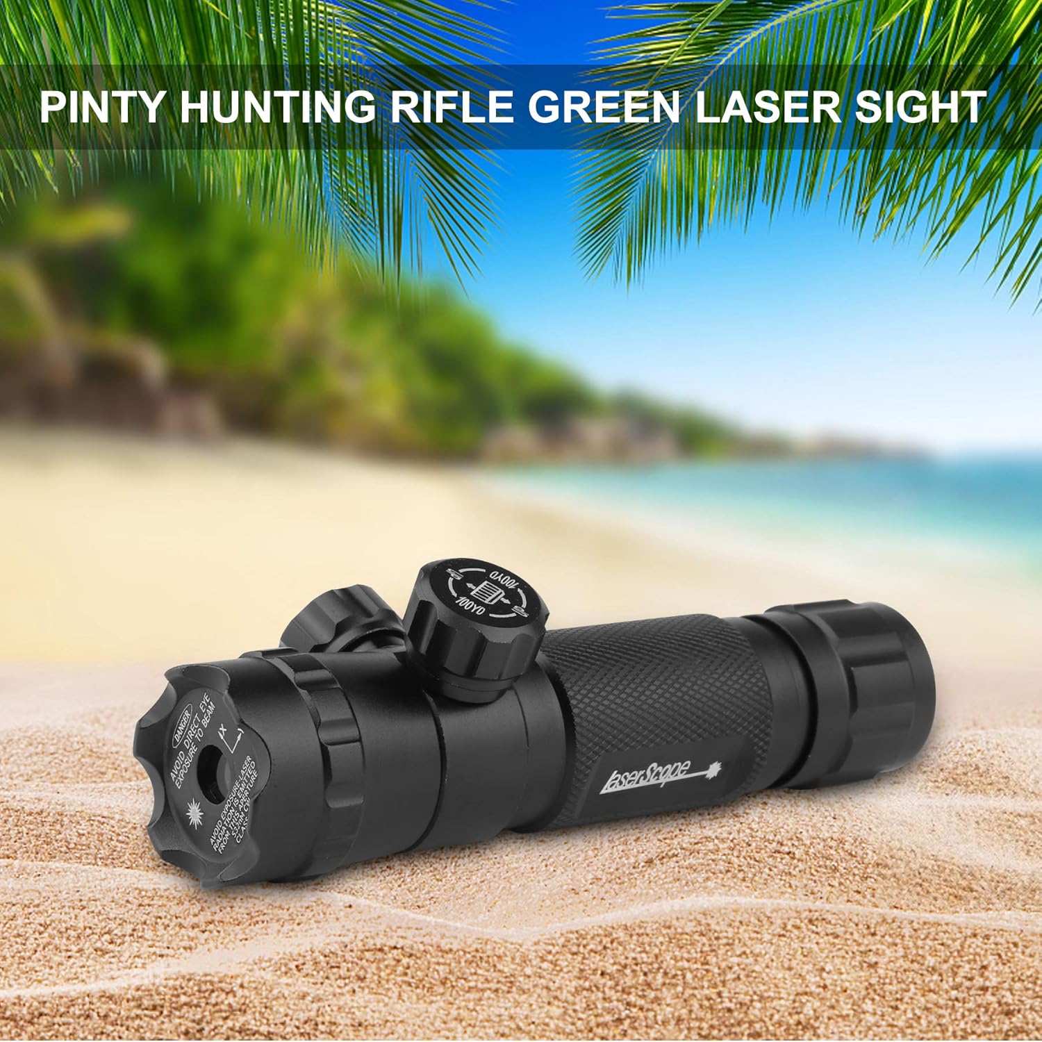 Hunting Rifle Green Laser Sight Dot Scope Adjustable with Mounts, Include Battery, Black : Sports & Outdoors