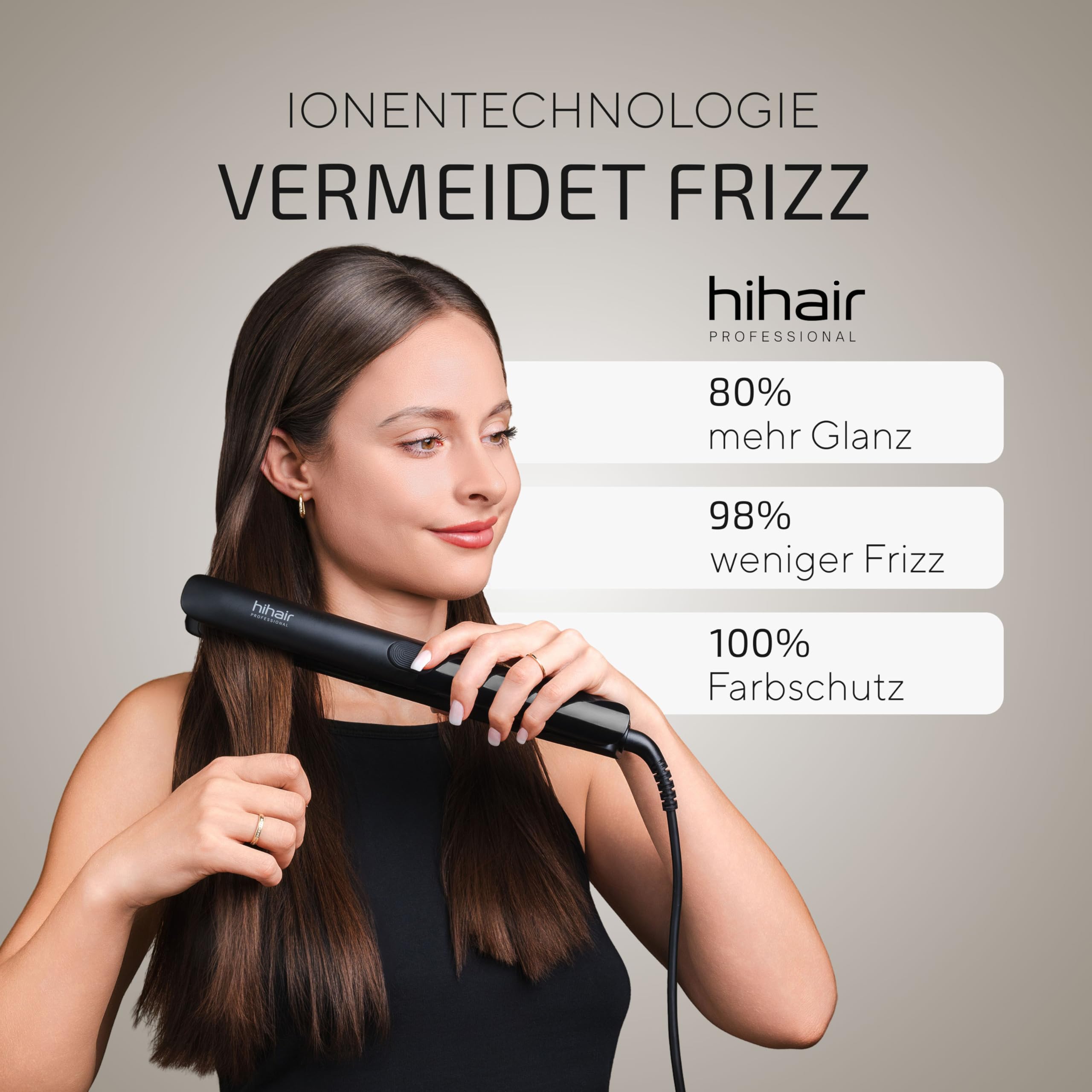 Glätteisen – Testsieger 2025* – 4 Jahre Garantie – 100 Tage risikofrei testen – Mit LCD-Display – Schnell aufheizend in nur 20 Sek. – Für seidig glattes Haar mit mehr Glanz