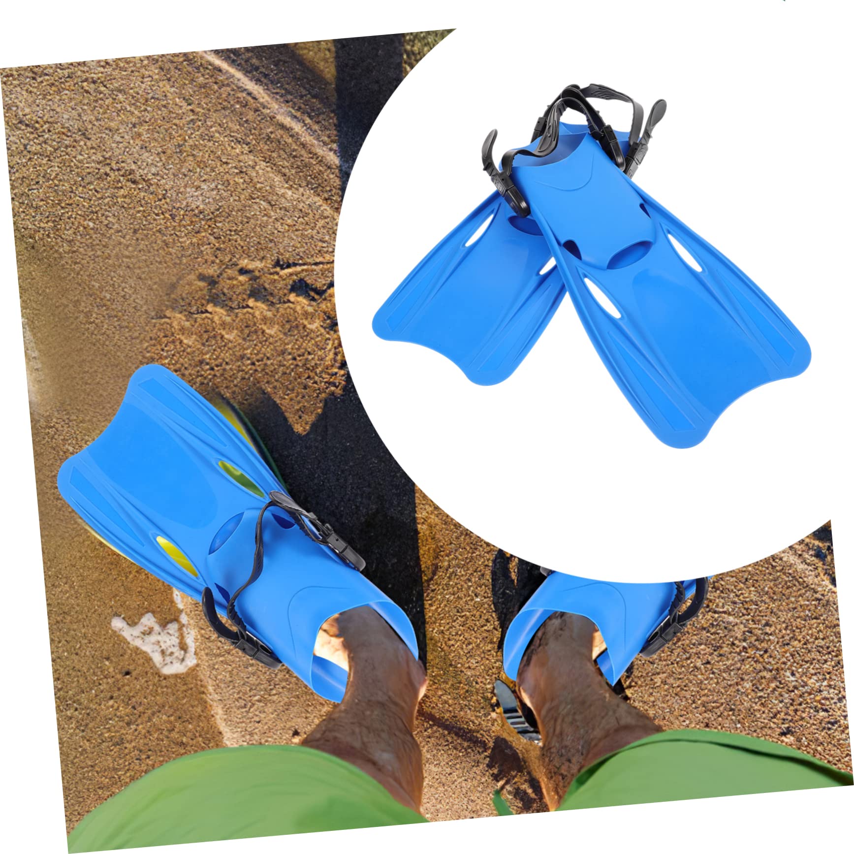 Toddmomy Palmes De Natation Souples pour Adultes Palmes De Plongée Plastique Confortable Portables pour Entraînement