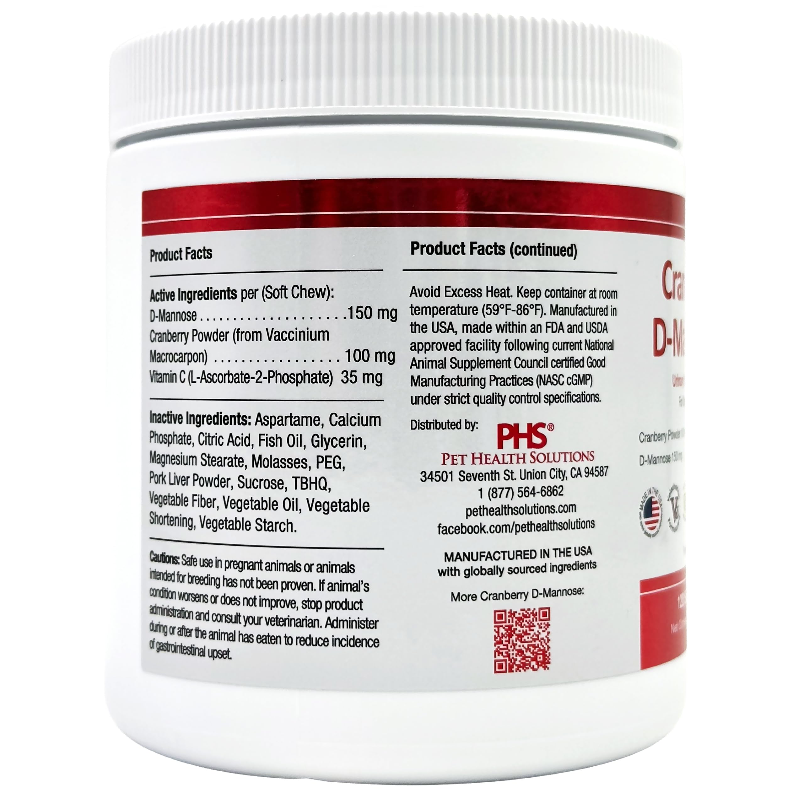 Cranberry D-Mannose Urinary Tract Support Supplement for Cats and Dogs - Cranberry Extract, D-Mannose, Vitamin C - Bladder and UTI Treatment - 120 Soft Chews — Amazon image 9