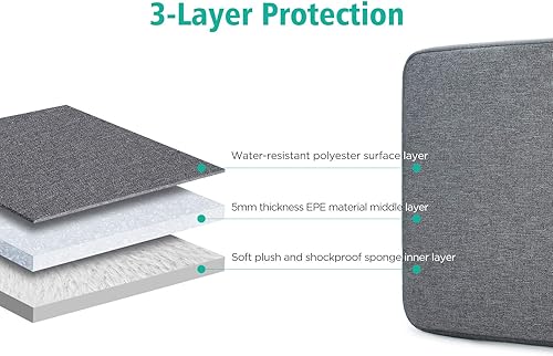 Miniatura 5 de NIDOO Funda protectora para laptop de 13.3 pulgadas para MacBook Air de 13.3 pulgadas  13.3 pulgadas  13.5 pulgadas Microsoft Surface Book  13.5