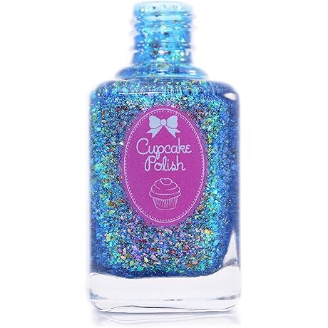 Boogie Down - Blue Iridescent Multichrome Flakie Nail Polish by Cupcake Polish