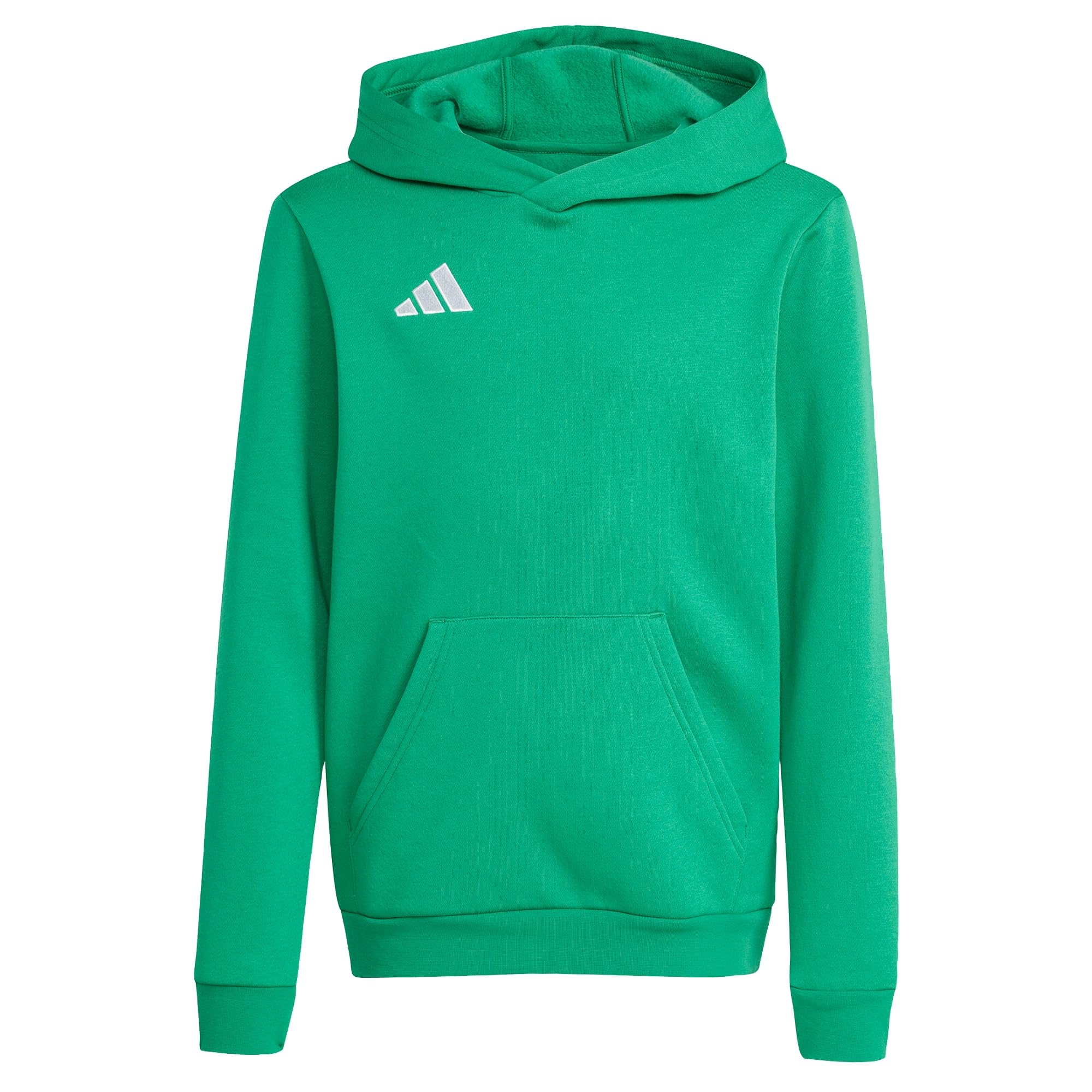 adidas Unisex Kids Entrada26 Hoodie Kids Sweatshirt, team green/white, 15-16 Years