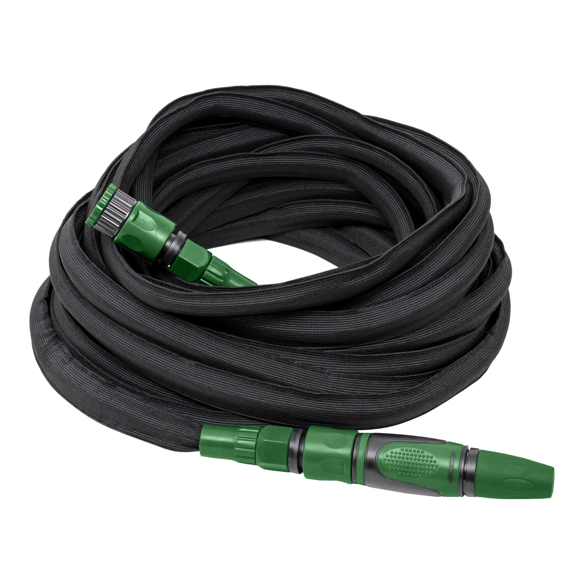 STIER flexibler Gartenschlauch Premium 15m bis 30m, Universeller Gartenschlauch, ausgestattet mit Komfort-Mullti-Jet-Spritzpistole