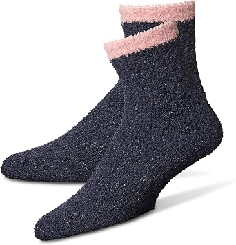 Karen Neuburger Women's Fuzzy Glitter Socks