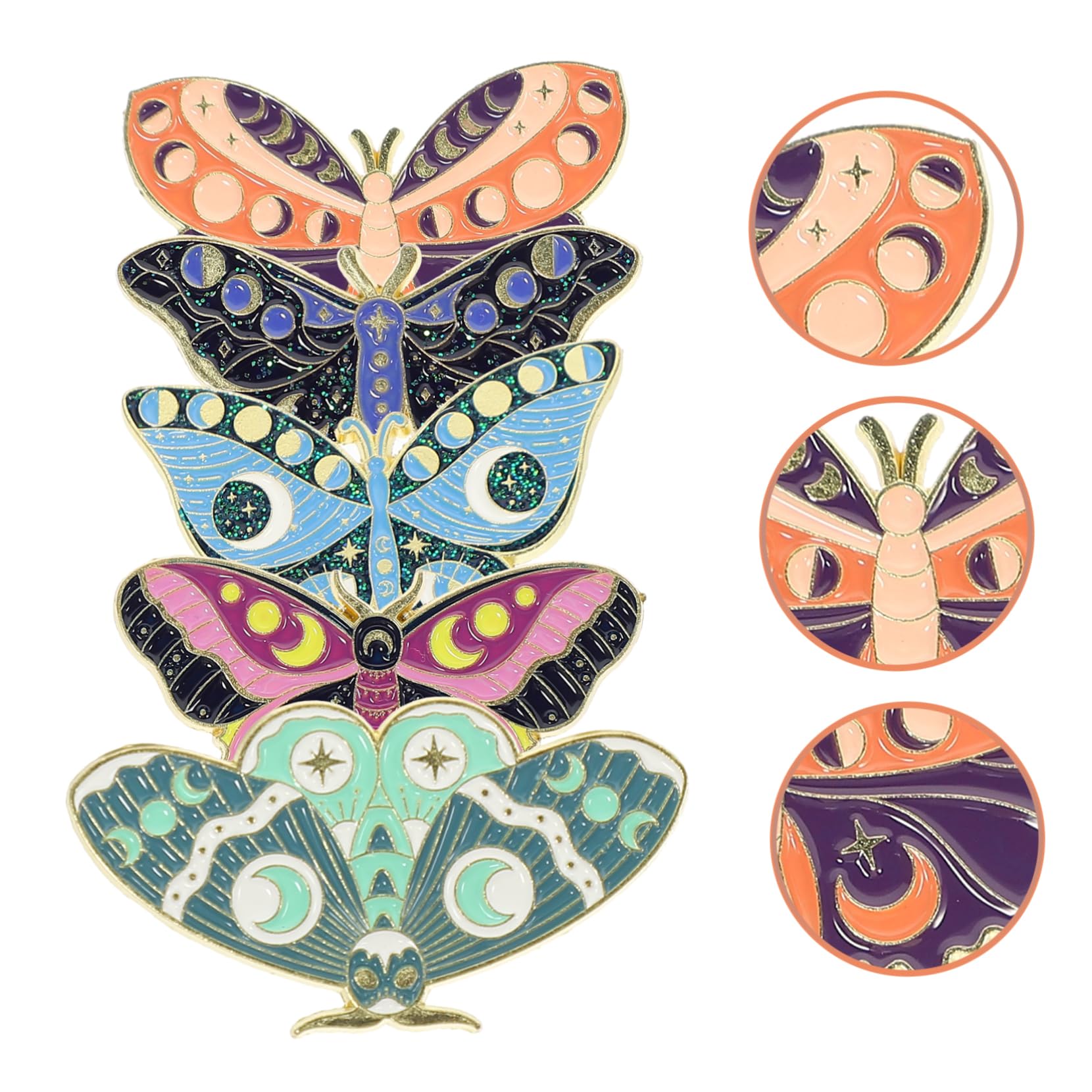 VALICLUD spilla insetti butterfly spilli per zaini spille decorative spille alate spille gioielli perno per zaini perno smaltato farfalle in lega gioielli distintivo delle donne
