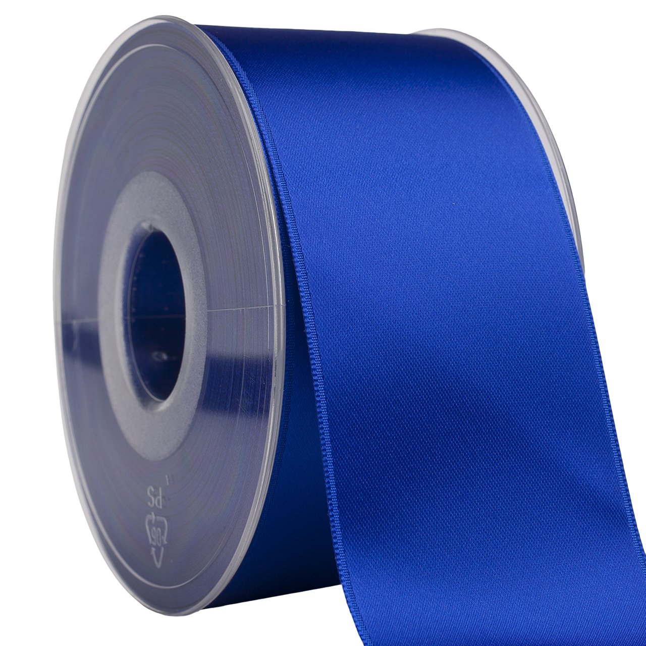 Ruban de tissu satiné Swiss 035 bleu royal de qualité supérieure pour finitions de luxe