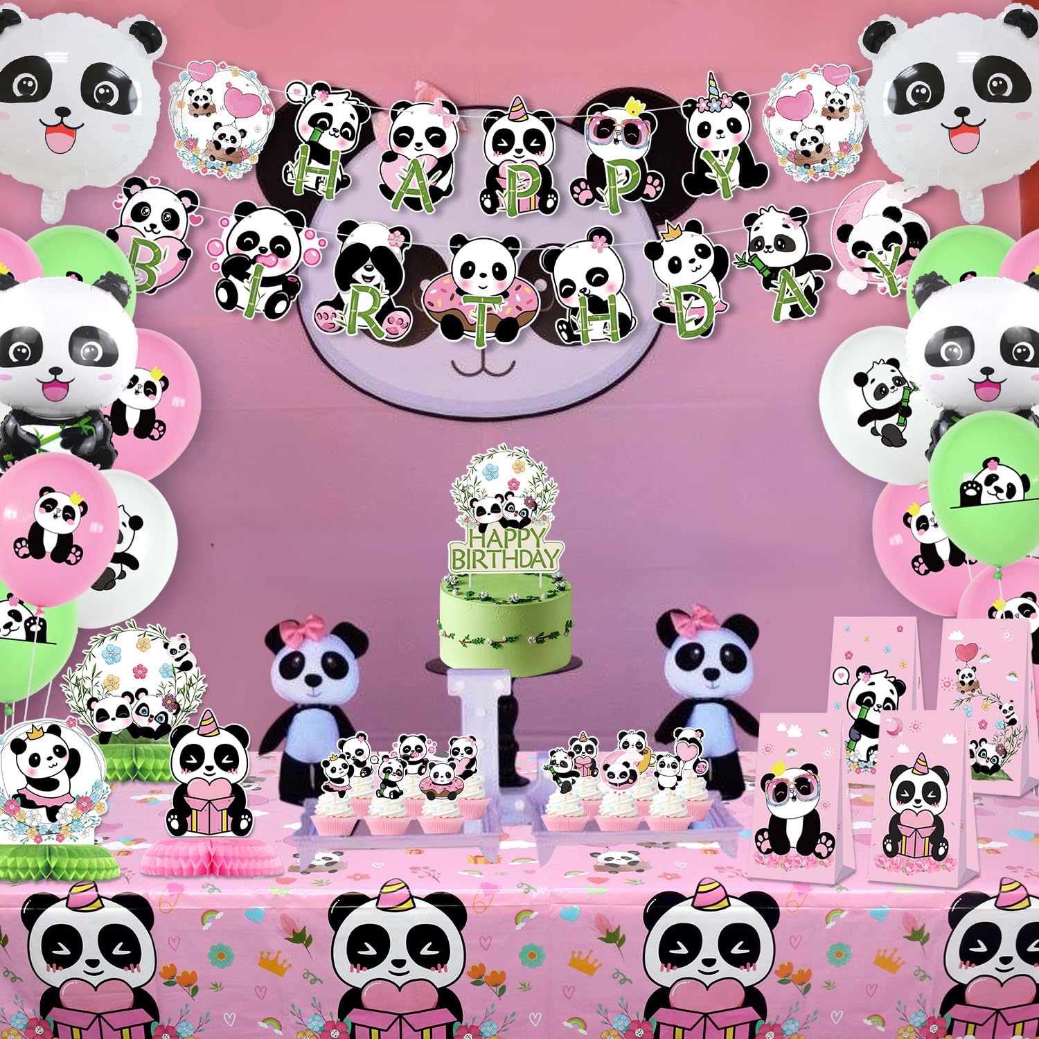 Set Stoviglie Per Feste Compleanno - 52 Pezzi Per 10 Ospiti Con Tovaglia E Decorazioni - Foto 9