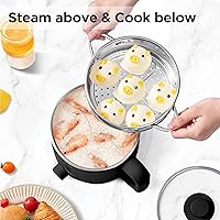 Vista 3 de Topwit Olla eléctrica caliente y olla de arroz pequeña de 1.2L