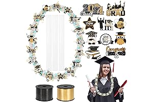 60 Set Black and Gold Candy Leis Graduation 2024 Candy Making Kit