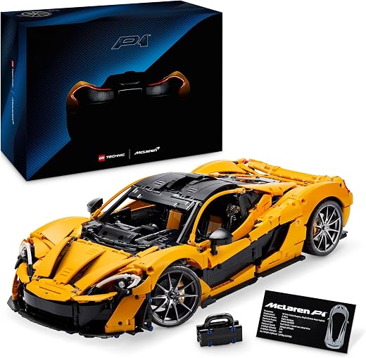 🚫 [CADUCADO] 🔥 LEGO Technic McLaren P1 Model Car Scale for Adults – Gift for Parents – Racing Hypercar – Model Kit – Home Decor and Bookshelf 42172