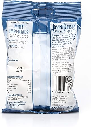Joseph Dobson & Sons Mint Imperials, 200g