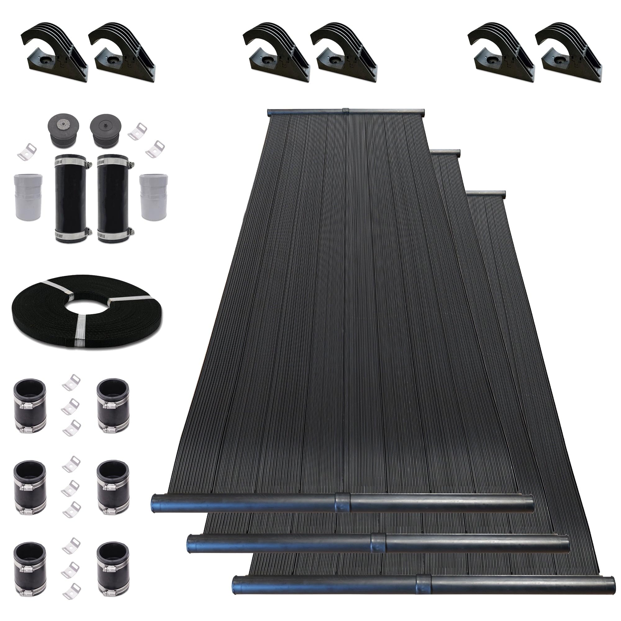 Highest Performing Design - DIY Solar Pool Heater Kit - 15-20 Year Life Expectancy (3-4x12 / 1.5" I.D. Header)