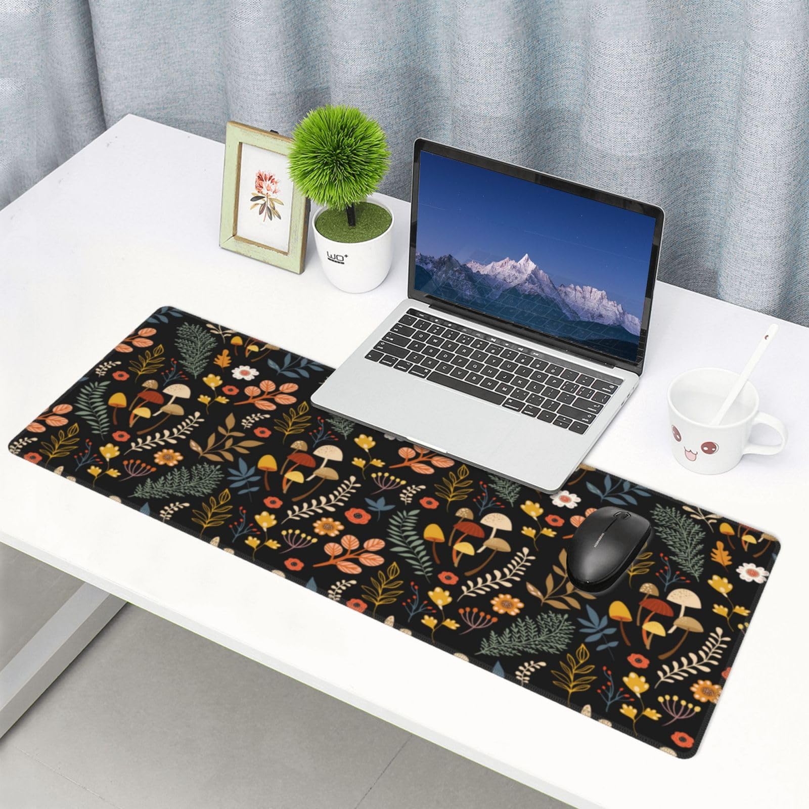 Amazon.co.jp：ゲーミングマウスパッド フローラルデスクマット