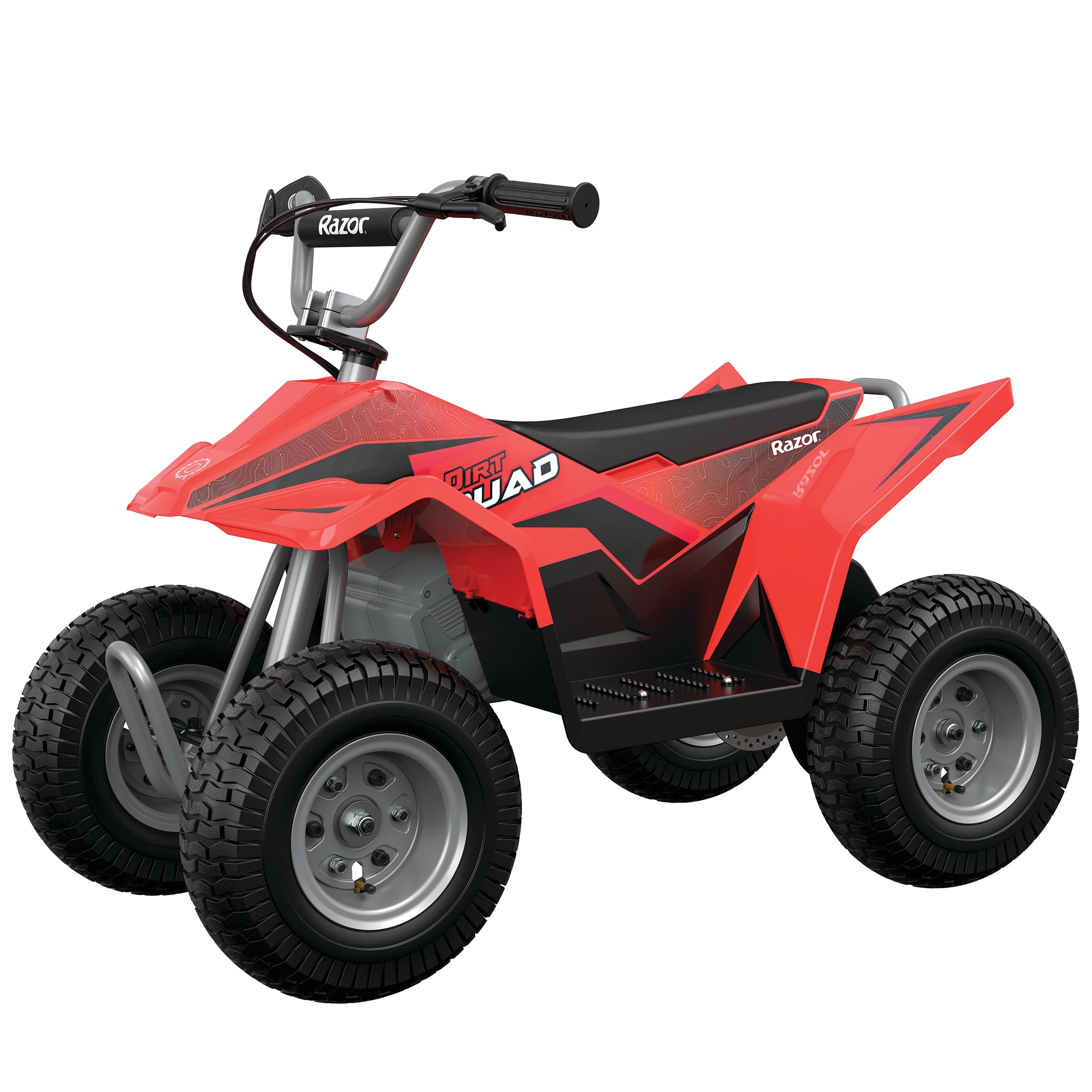 Razor Dirt Quad – 24V Electric 4-Wheeler Ride-On for Kids 8+, T wist-Grip Variable-Speed Acceleration Control, Up to 8 MPH, Forward/Reverse Drive Mode