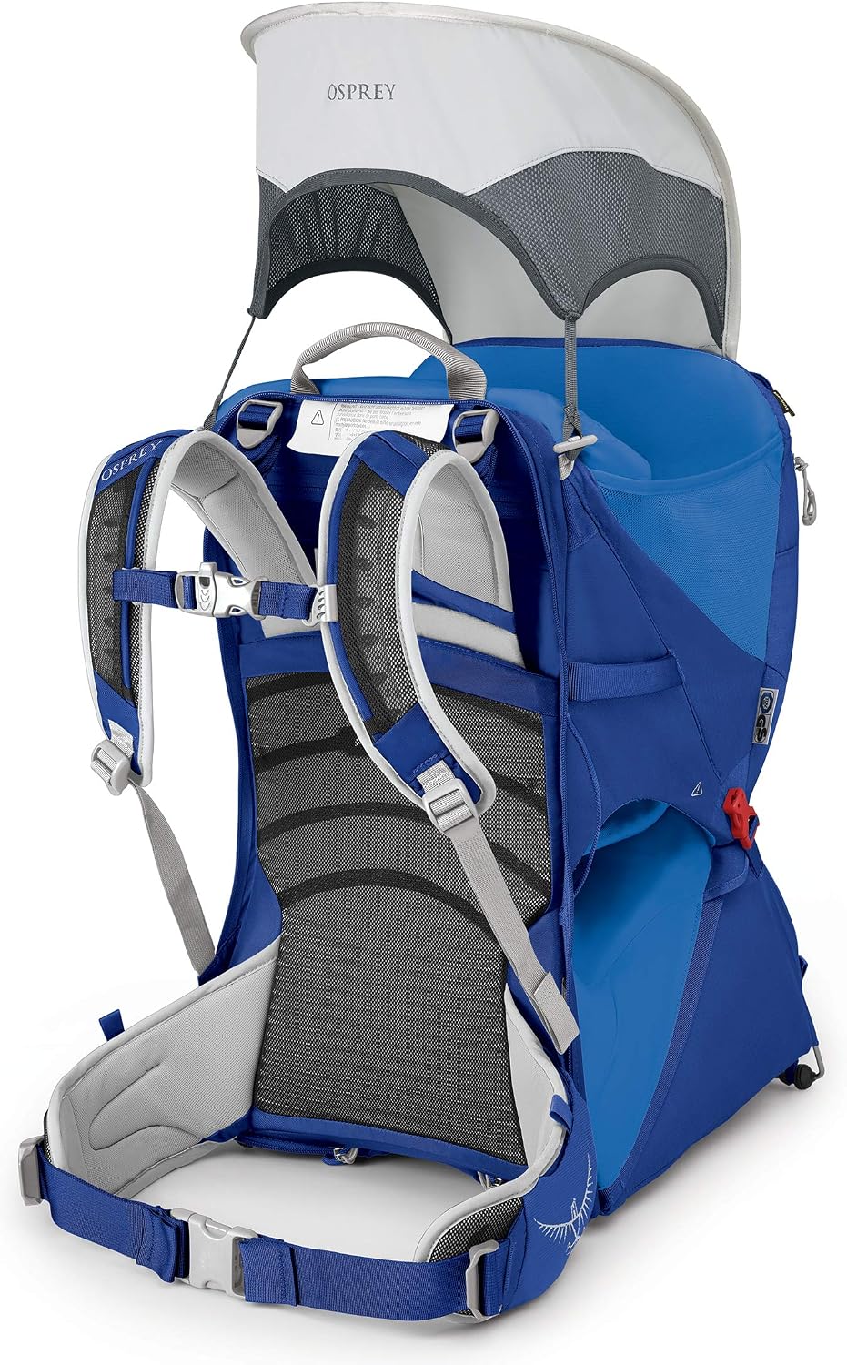 osprey poco lt lightweight child carrier and backpack for travel, deep teal, minimum load: 23.8lbs - maximum load: 48.5lbs black
