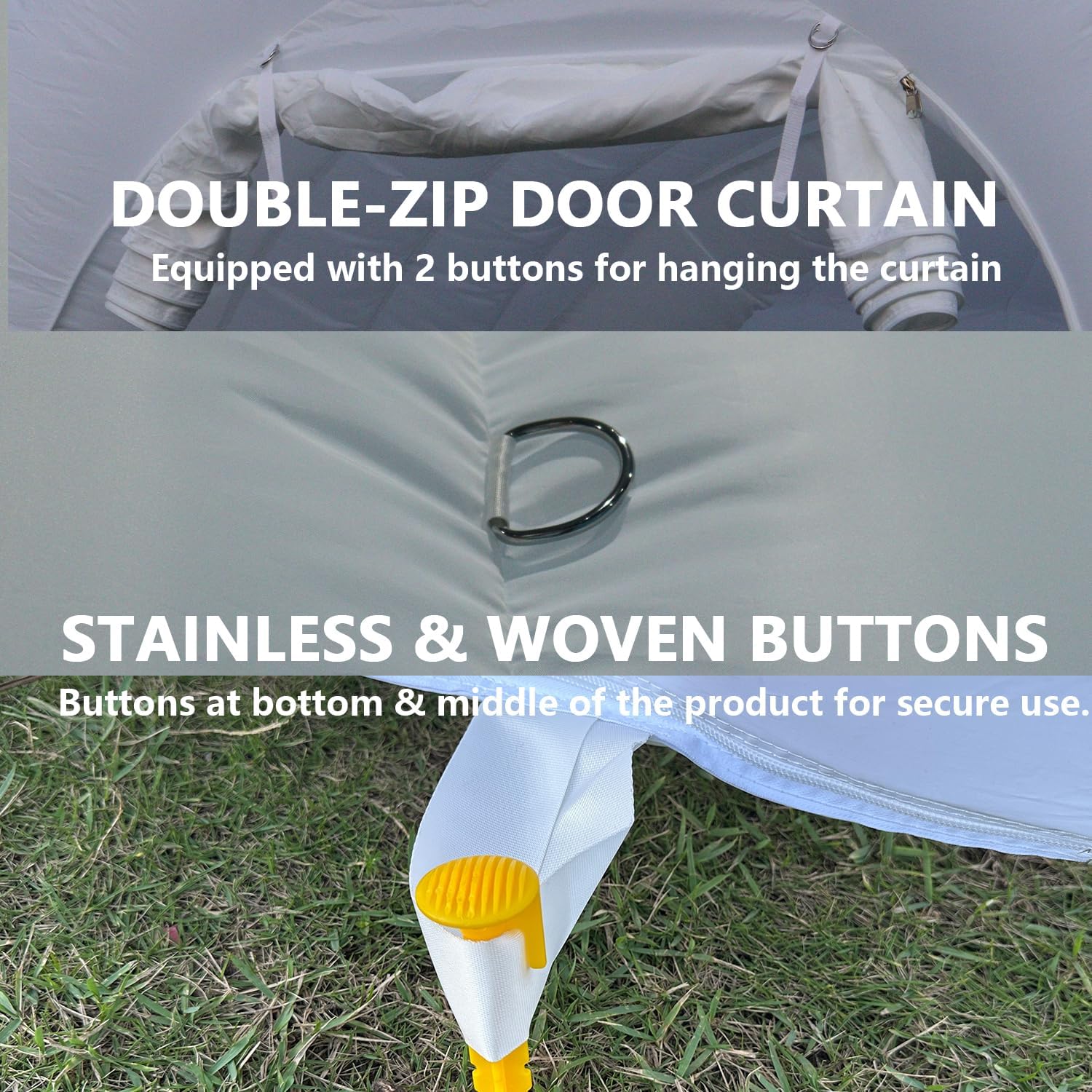 SAYOK Outdoor Portable Inflatable Igloo Dome Tent with Led Light for Party Wedding Event Camping