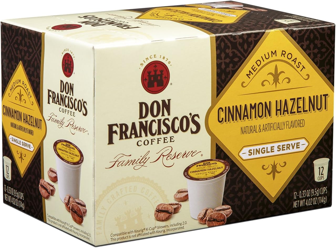 Don Francisco's Cinnamon Hazelnut Flavored K-Cup, 12 ct