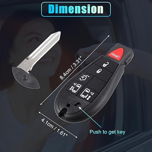 Miniatura 7 de X AUTOHAUX Programador de llaves con reemplazo remoto de entrada sin llave para Dodge Grand Caravan Journey Challenger cargador para Jeep M3N5WY783X