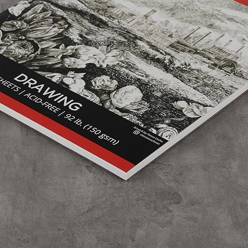 Miniatura 3 de SoHo Urban Artist Bloc de dibujo de tapa blanda de 18 x 24 pulgadas - 92 libras (150 gsm) blocs de papel de dibujo para artistas, viajes,