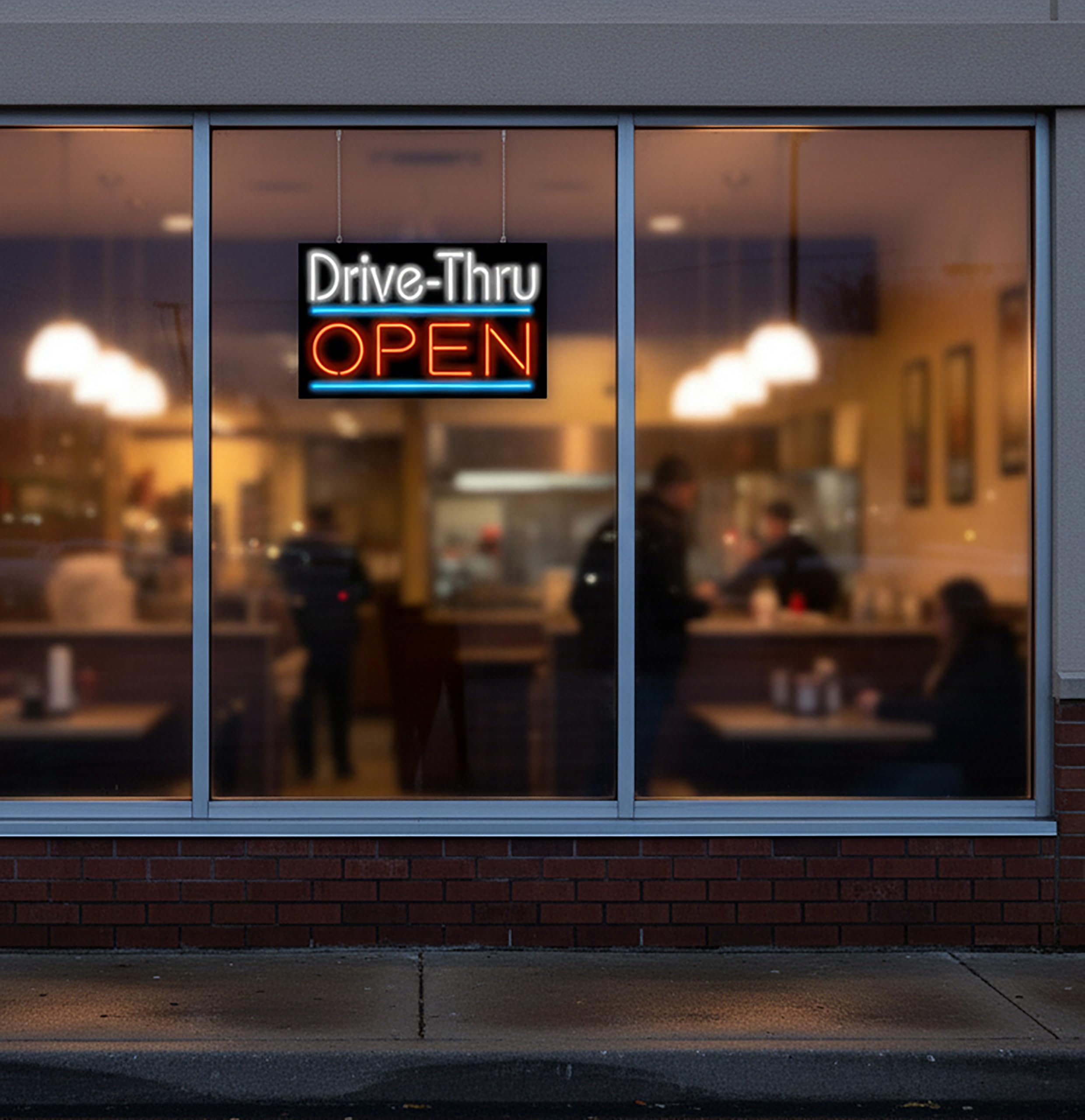 Drive Thru Open Neon Sign - 32