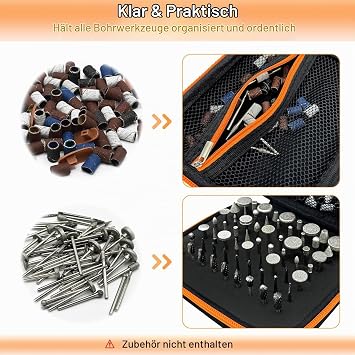 63 Holes Carbide Router Bit Bag 1/8 Inch Shank (Case Only) Bit Display Organizer Container Dustproof Portable Organizer Storage Bag Compatible with All Bits Between 1/8-3/32