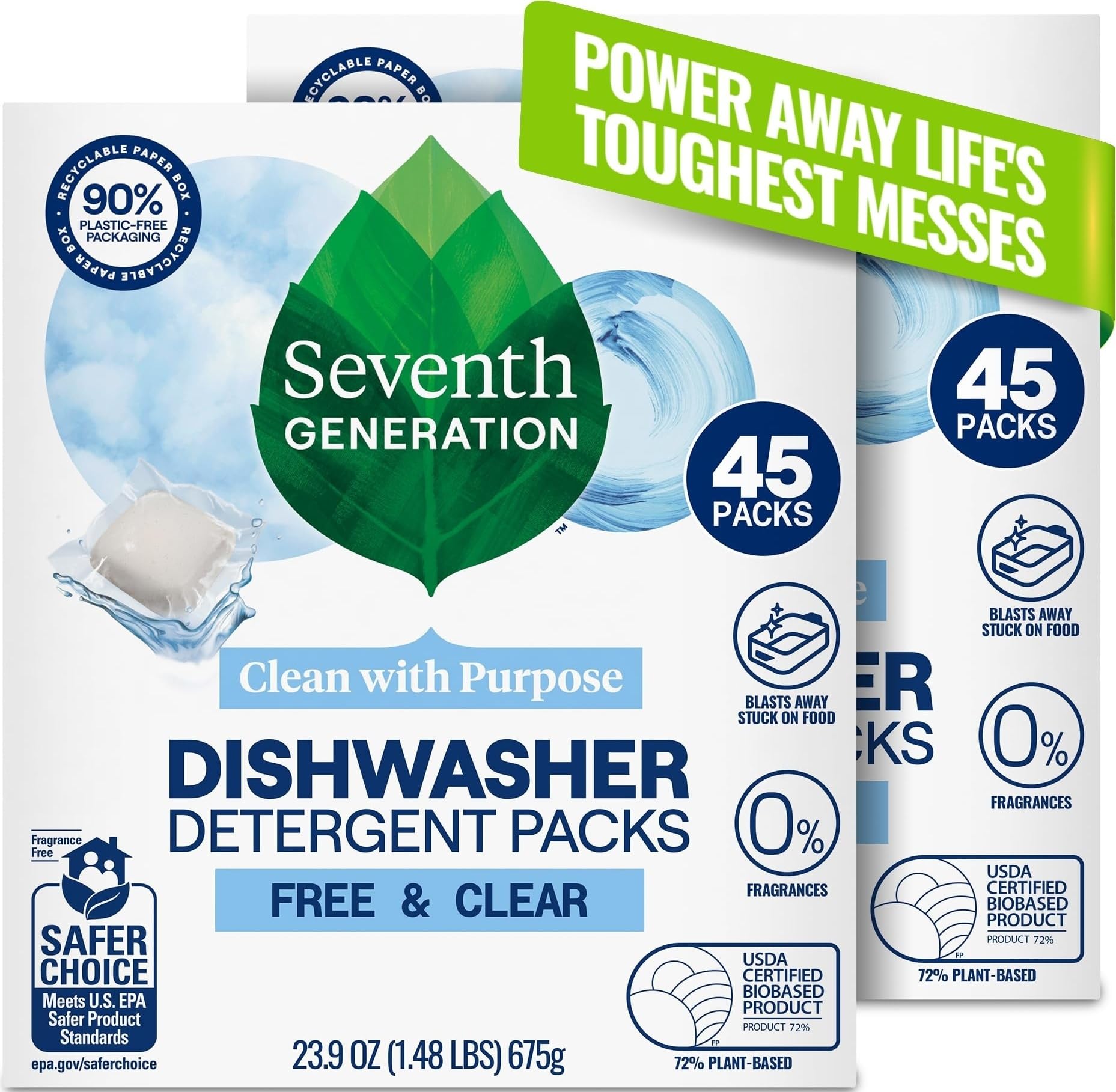 Seventh Generation Dishwasher Detergent Packs