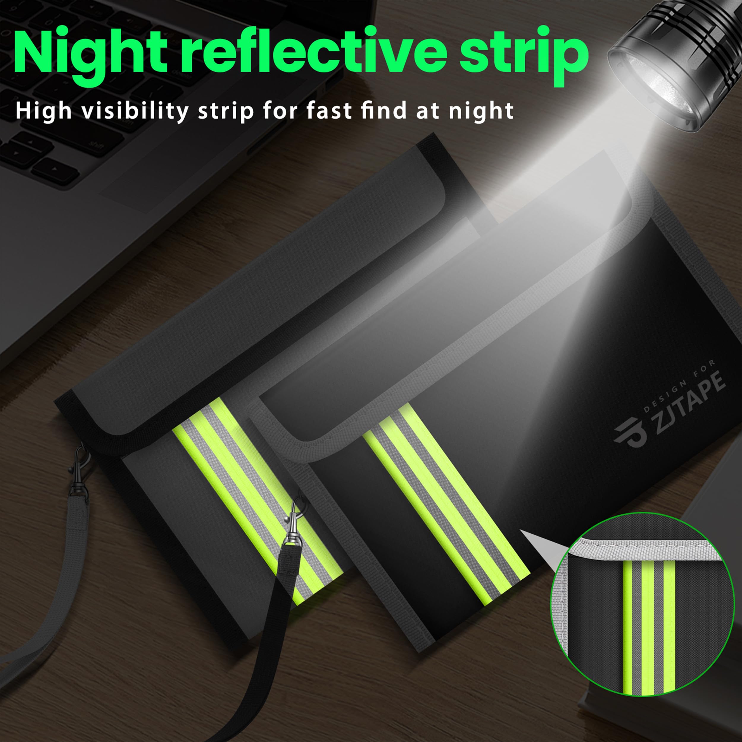 Borsa Ignifuga E Impermeabile ZJTAPE | Per Documenti E Valori, 2 Pezzi - Foto 5