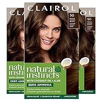 Vista 30 de Clairol Natural Instincts - Tinte semipermanente para el cabello, color castaño oscuro, paquete de 1 unidad