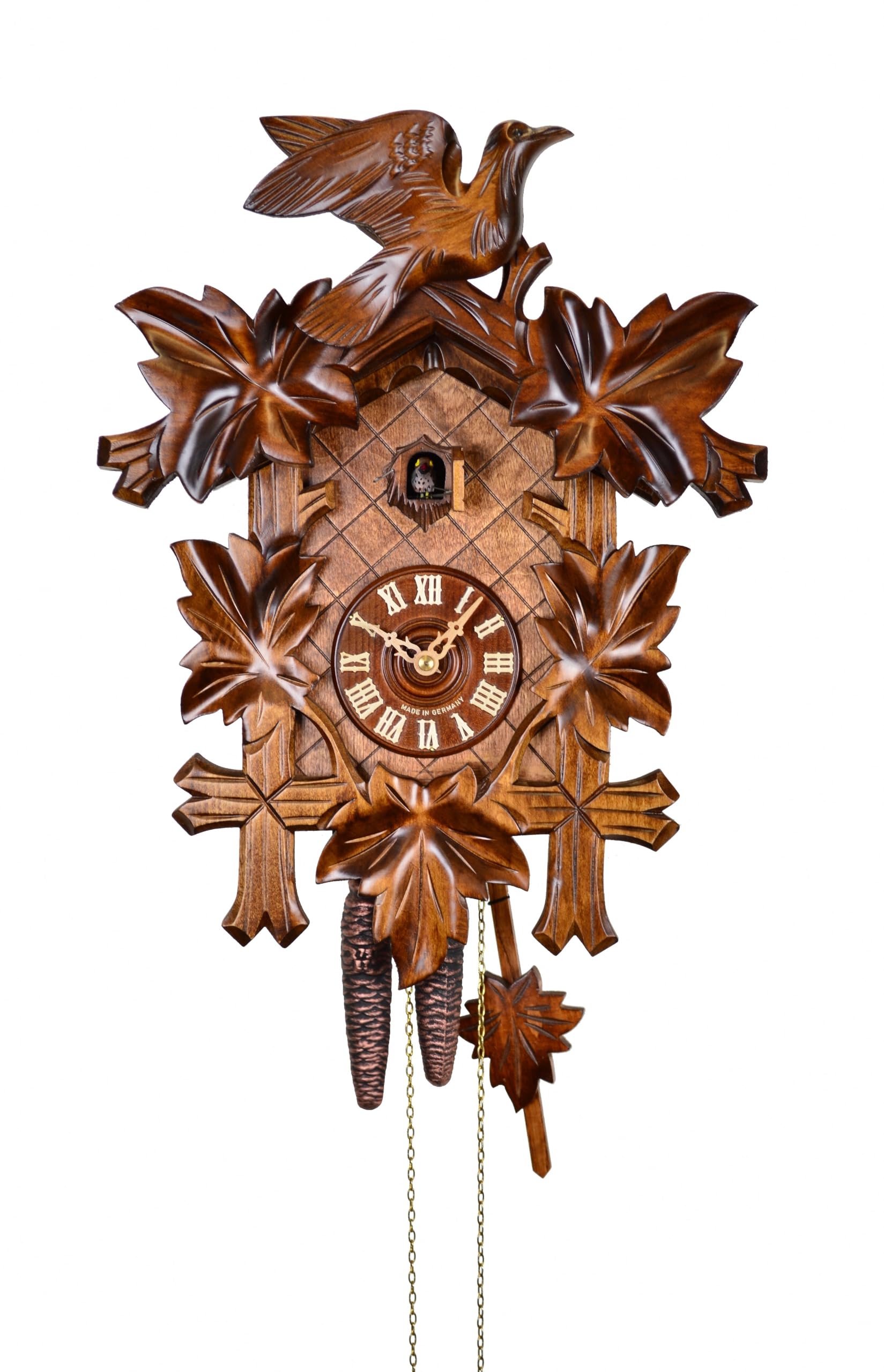 Reloj cucú 5 follajes, pajarito