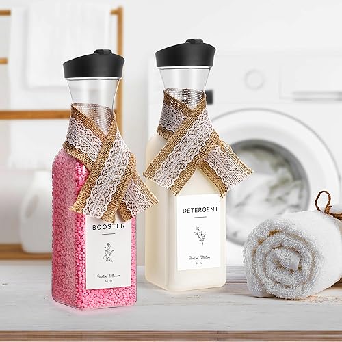 Miniatura 2 de Arjust Dispensador de jabón de lavandería para decoración de cuarto de lavado, contenedores de jabón para lavandería, contenedor de detergente para