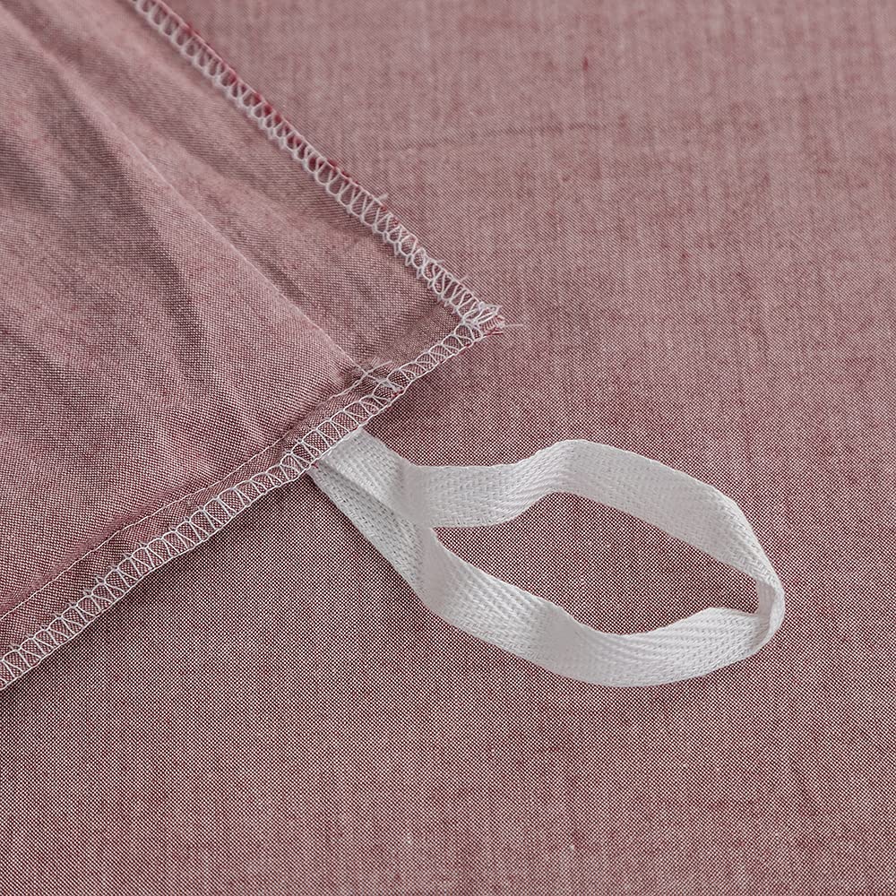 FACE TWO FACE Bedding Duvet Cover Set 3 Pieces 100% Washed Cotton Duvet Cover Linen Like Textured Breathable Durable Soft Comfy (King, Purple Bean Paste)