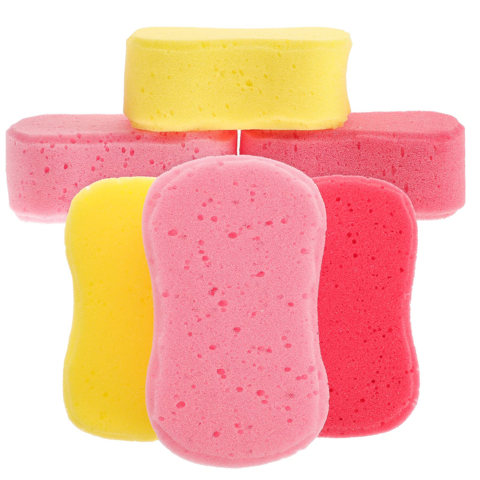Depurador Corporal de Esponja de Baño Suave de 8 Piezas con Cuerda Colgante para Niños Adultos Colores Surtidos