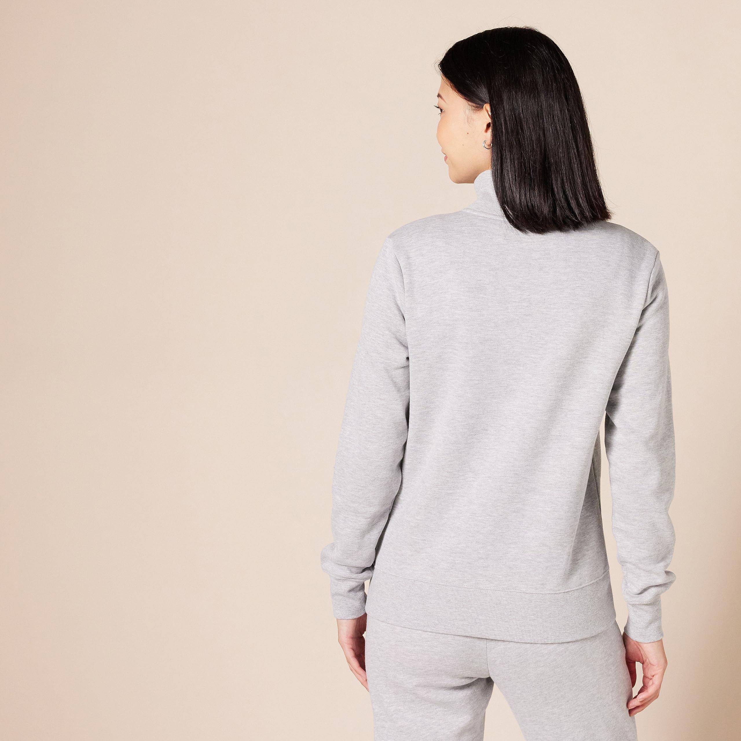 Amazon Essentials Top in Pile con Cerniera a Un Quarto a Maniche Lunghe (Disponibile in Taglie Forti) Donna