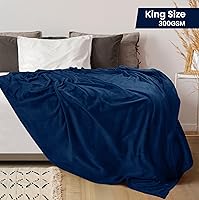 Vista 404 de Utopia Bedding - Manta de vellón de lujo, mullida, antiestática; manta de suave microfibra de 8.8 oz/yd² (300 g/m²) para sofá y cama; tamaño Gris