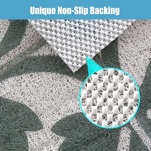 Miniatura 3 de Tapete de ducha cuadrado de 32 x 32 pulgadas, antideslizante para ducha interior, tapete de ducha para personas mayores, tapete de masaje de pies