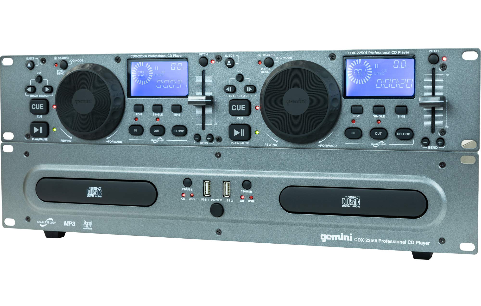 Gemini CDX2250 Lecteur multimédia Noir