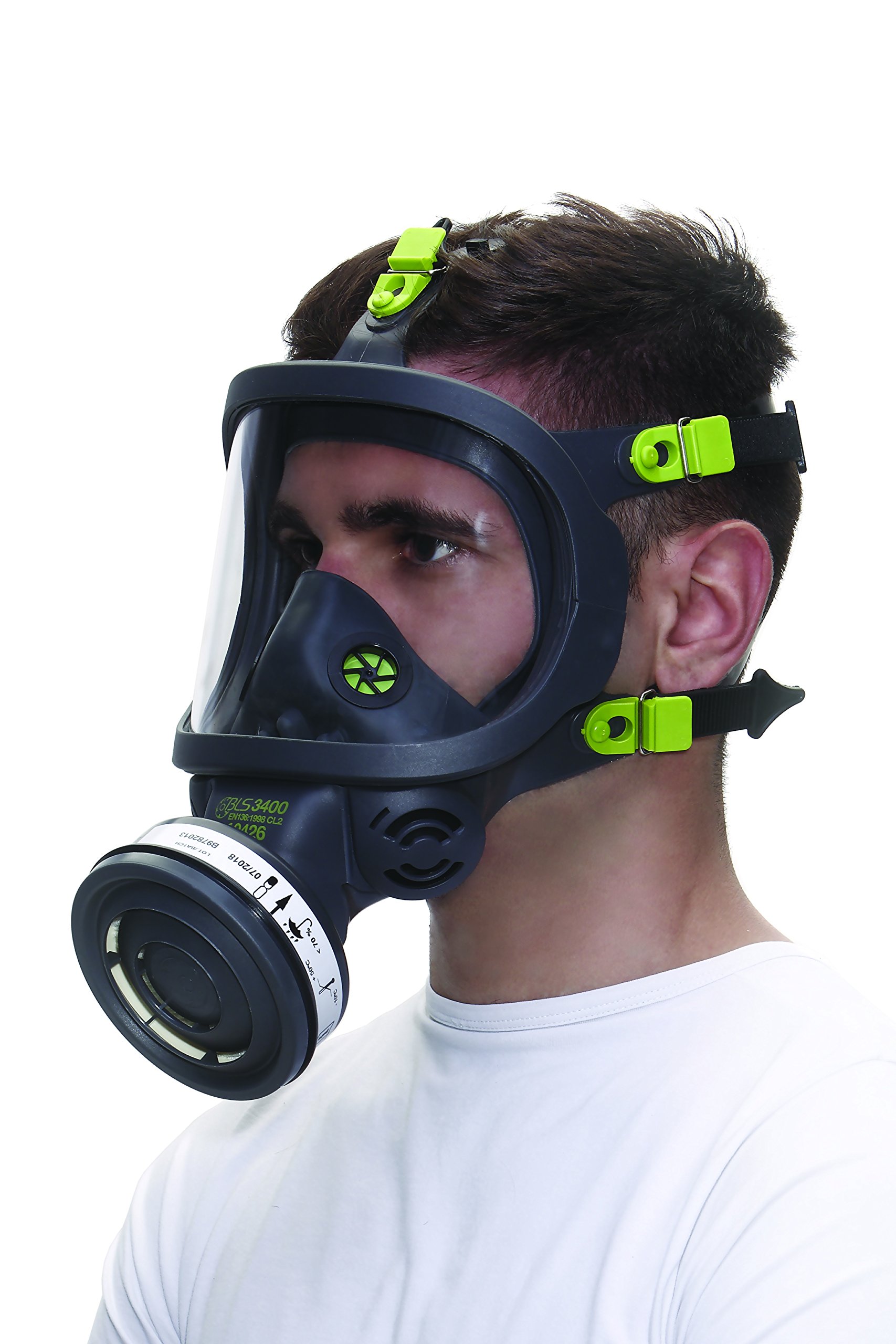 Unbekannt Atemschutz-Vollmaske Modell 3150 mit Panoramascheibe und Standard-Schraubfilteranschluss