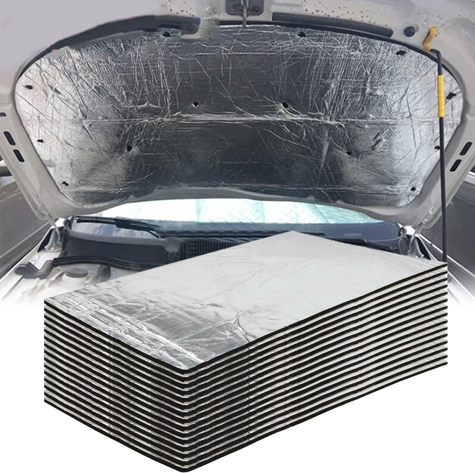 AggSound 236mil 18sqft Thickened Car Sound Deadener Hood