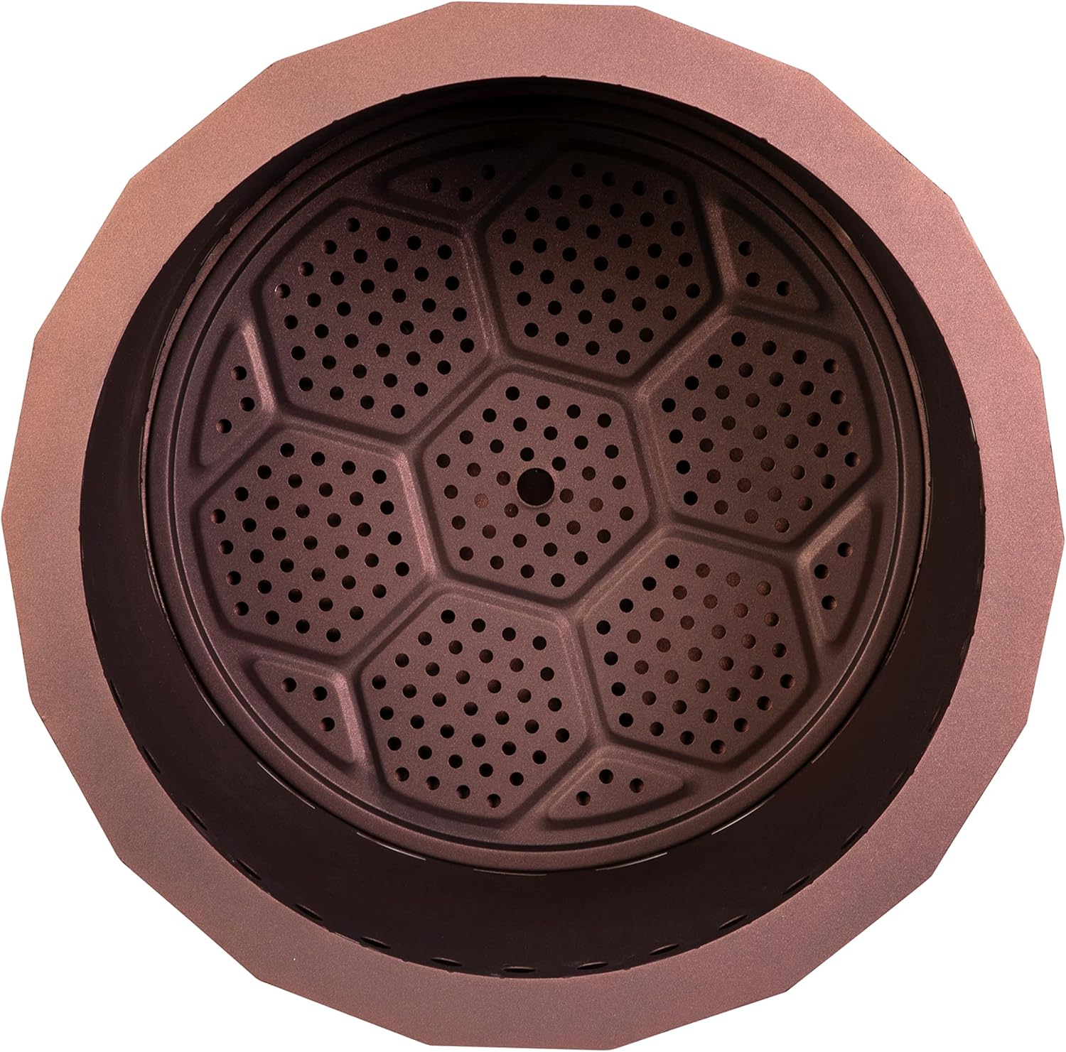 Flash Furniture Titus Commercial Grade Wood Burning Smokeless Outdoor Firepit - Bronze Finish - 19.5 inches - Portable - Waterproof Cover