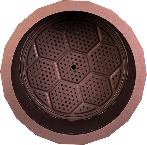 Miniatura 8 de EMMA + OLIVER Hestia - Chimenea portátil sin humo, 19.5 pulgadas de diámetro, acero con acabado de bronce, diseño de combustión de madera, incluye