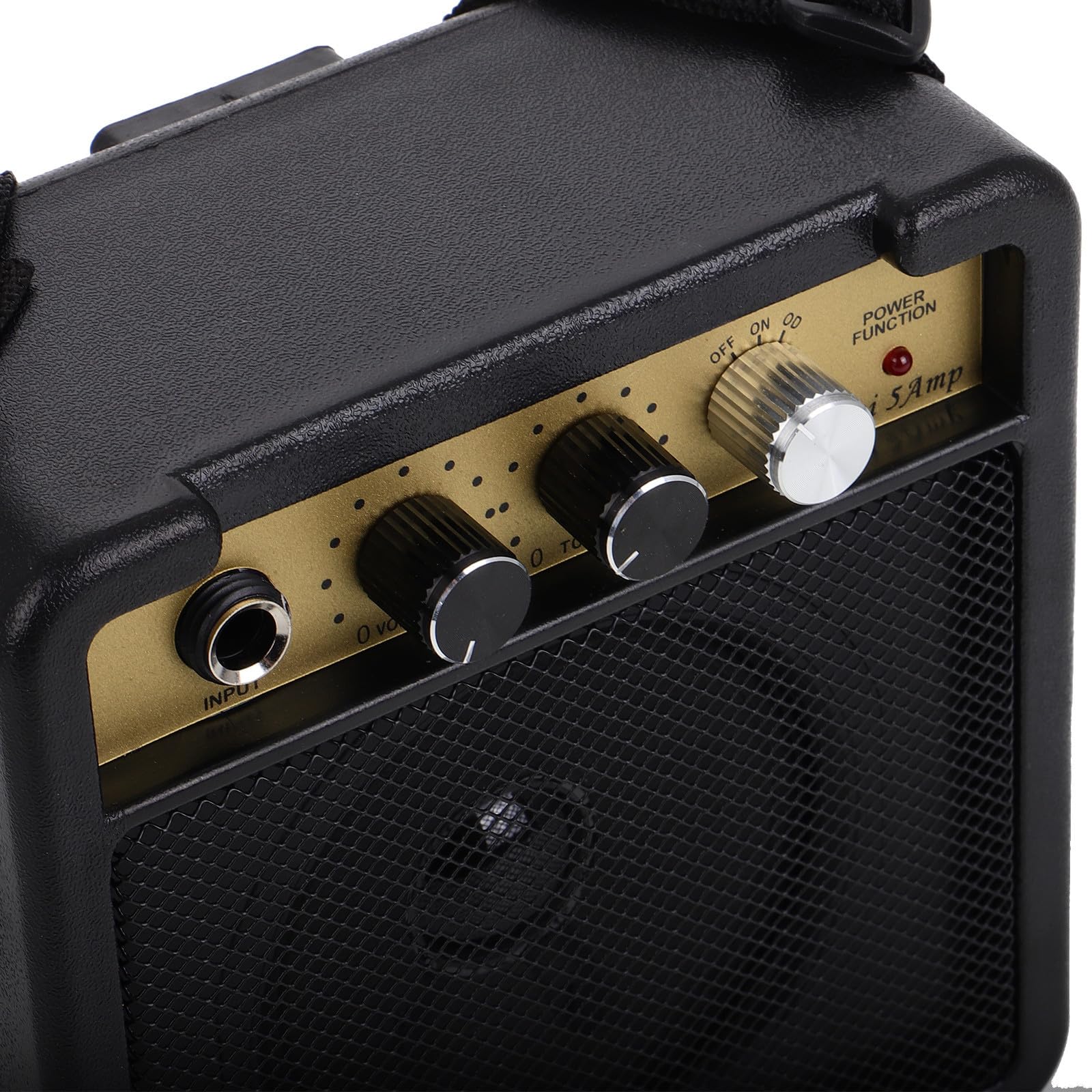 Abaodam Mini Amplificatore per Chitarra Elettrica 5w Portatile Cavo Audio e Adattatore, Amplificatore Valvolare Compatto per Basso e Chitarra, Altoparlante Pratico per Esercizi e Piccole