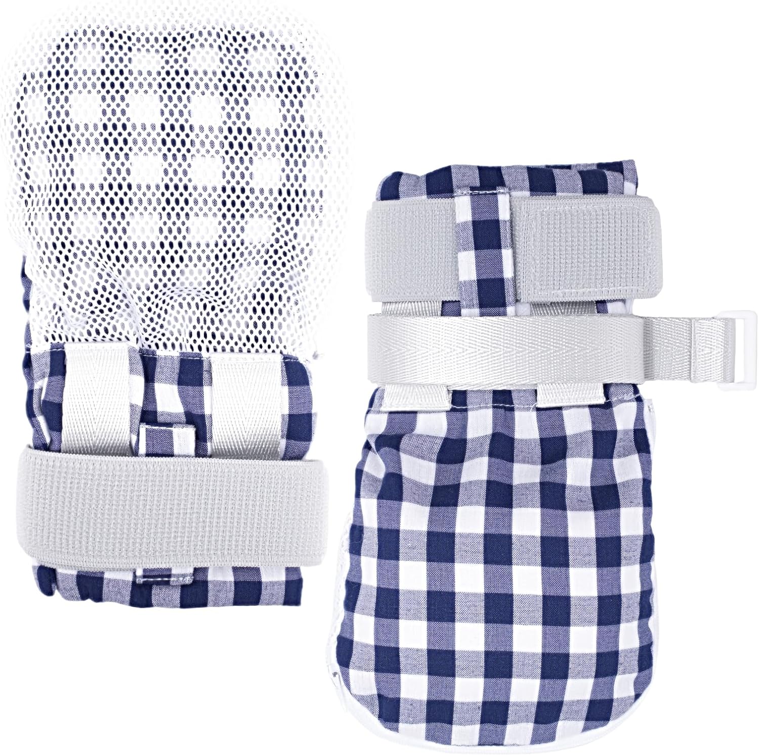 Anti-Scratch Mittens, Breathable Hand Cover with Adjustable Wrist Straps