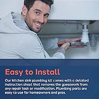 Vista 4 de Kit completo de reparación para desagües de PlumbCraft, 7027110N