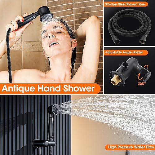 Miniatura 6 de Wintap Sistemas de molduras de ducha para bañera WT-9812BK