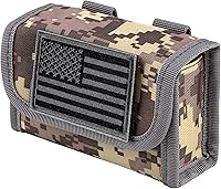 Vista 14 de IronSeals Tactical Outdoor 10 Round Shotgun Shell munición pistola bala Buttstock Recarga titular Molle bolsa para calibre 12 o 20