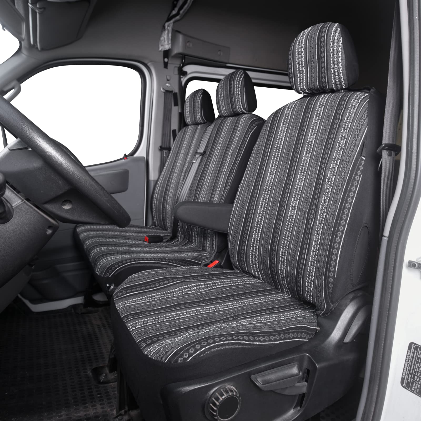 Coprisedili Auto Universali Stile BAJA - 3 Posti Colorati Per Camion E Auto Con Airbag